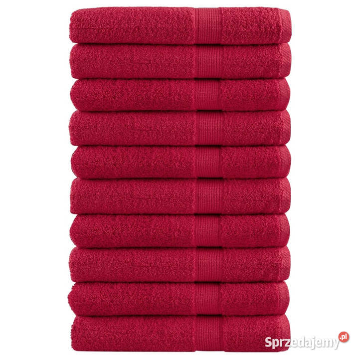 Ręczniki premium SOLUND 10 czerwone 80x200 600 g Warszawa