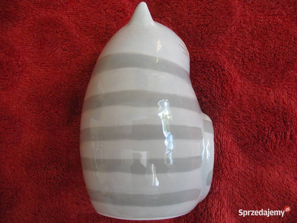 Kot uśmiechnięty porcelana 9 x 6 x 5 Figurki i rzeźby Siedlce sprzedam