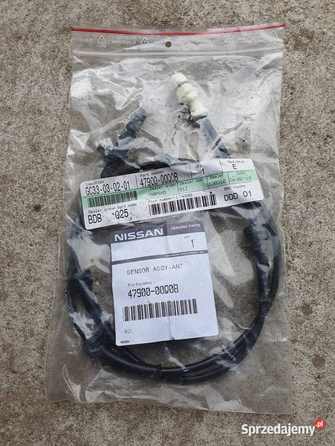 NISSAN CZUJNIK ABS AUTLOG 4790000Q0B osobowe Układ elektryczny Międzychód