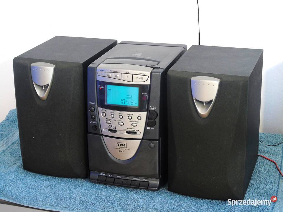 Wieża stereo TCM z kol Radio CD AUX mag DOSTAWA podkarpackie Jasło