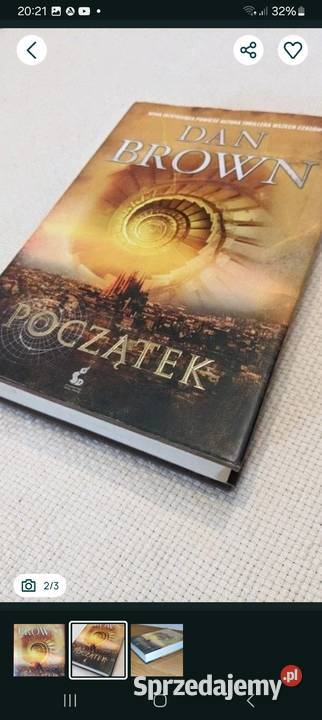 Początek Dan Brown oprawa twarda NOWE