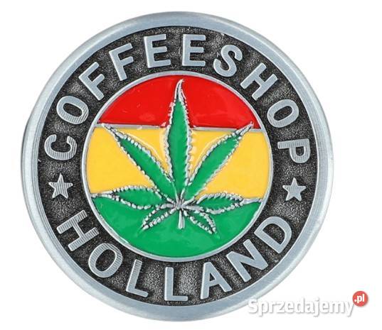 Młynek z Napisem COFFE SHOP HOLLAND i Liściem