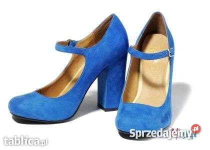 niebieskie obcasy HOUSE r38 łódzkie Łódź
