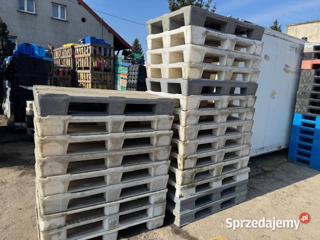 Palety plastikowe 80120 pełne mocne Głogówko