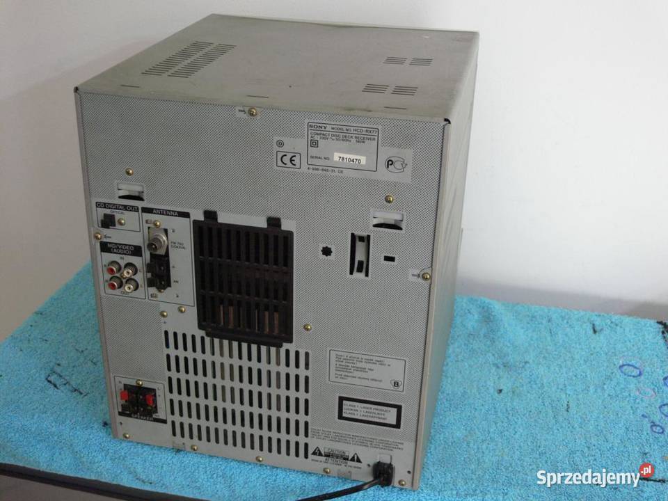 Wieża Sony HCDRX77 mocna WYSYŁKA Jasło
