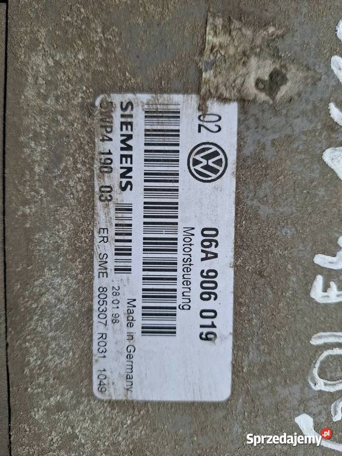 Sterownik Komputer Silnika Volkswagen Golf 4 Wisznice