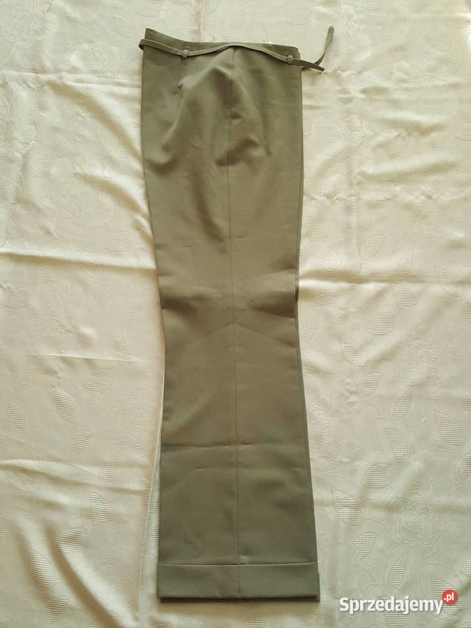 SPODNIE w kant z materiału nogawki z mankietami wielkopolskie Złotniki