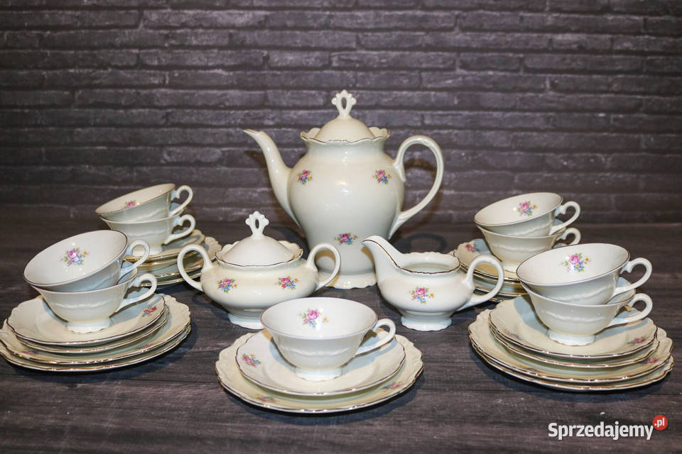 Elegancki serwis kawowy w klasycznym stylu Olkusz