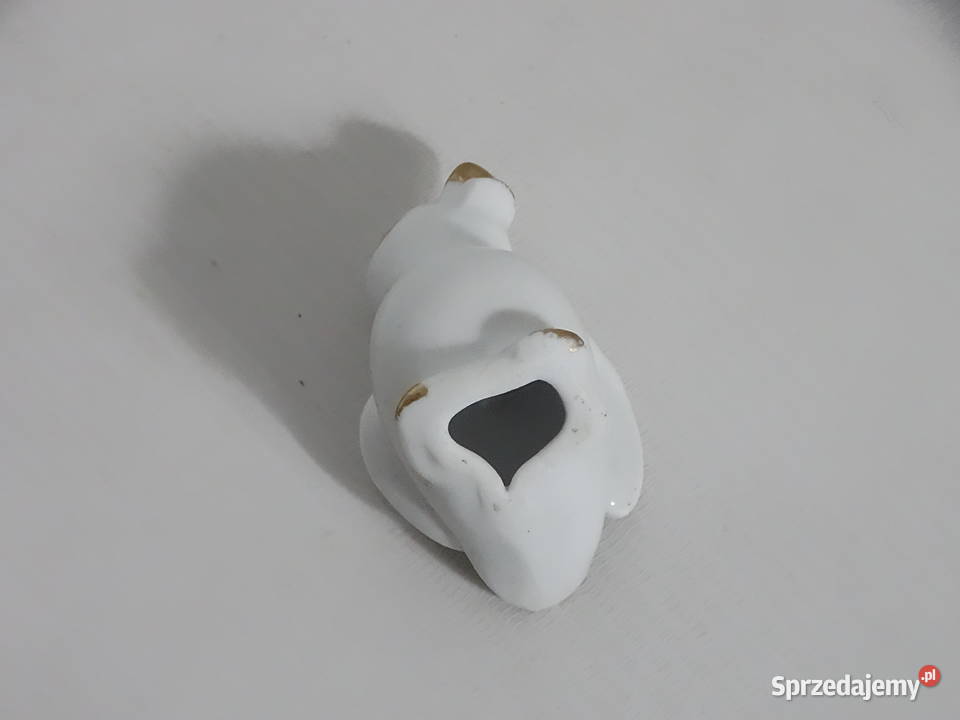 Urocza Porcelanowa Figurka Ptaszka Pisklaka Biłgoraj
