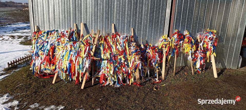 Dekoracja trasydrogiwstążki na peregrynację Gniezno sprzedam