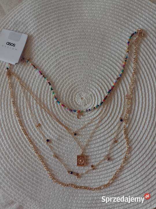 ASOS Bogato zdobiony naszyjnikwisiorek z Londynu Kraków sprzedam