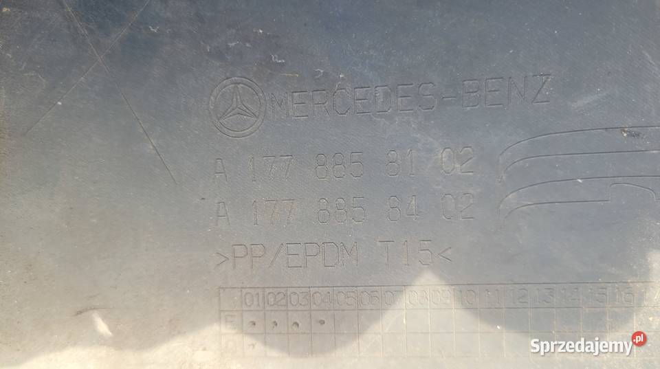 Mercedes A klasa W177 DOKŁADKA SPOILER DYFUZOR Ruda Śląska