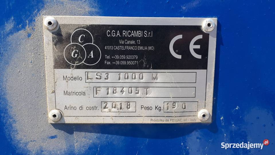 Kosiarka bijakowa mulczer do minikoparki 26t CGA Sochaczew