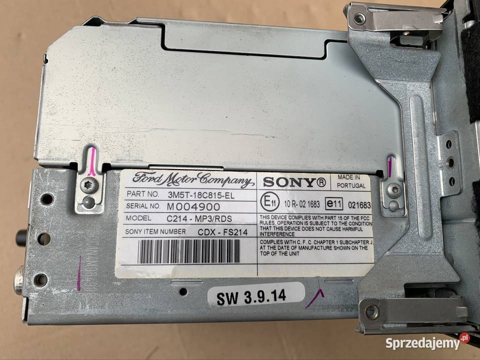 3M5T18C815 radio fabryczne sony ford focus II 2 Szczecin sprzedam