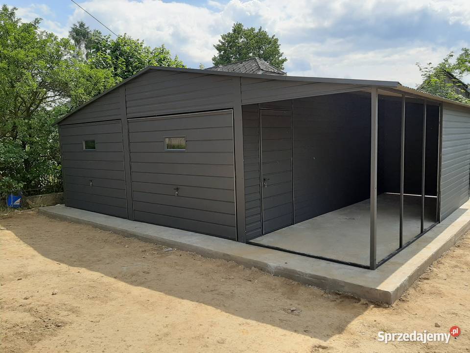Garaż Blaszany Dwuspadowy Grafit RALOcynk Inowrocław sprzedam