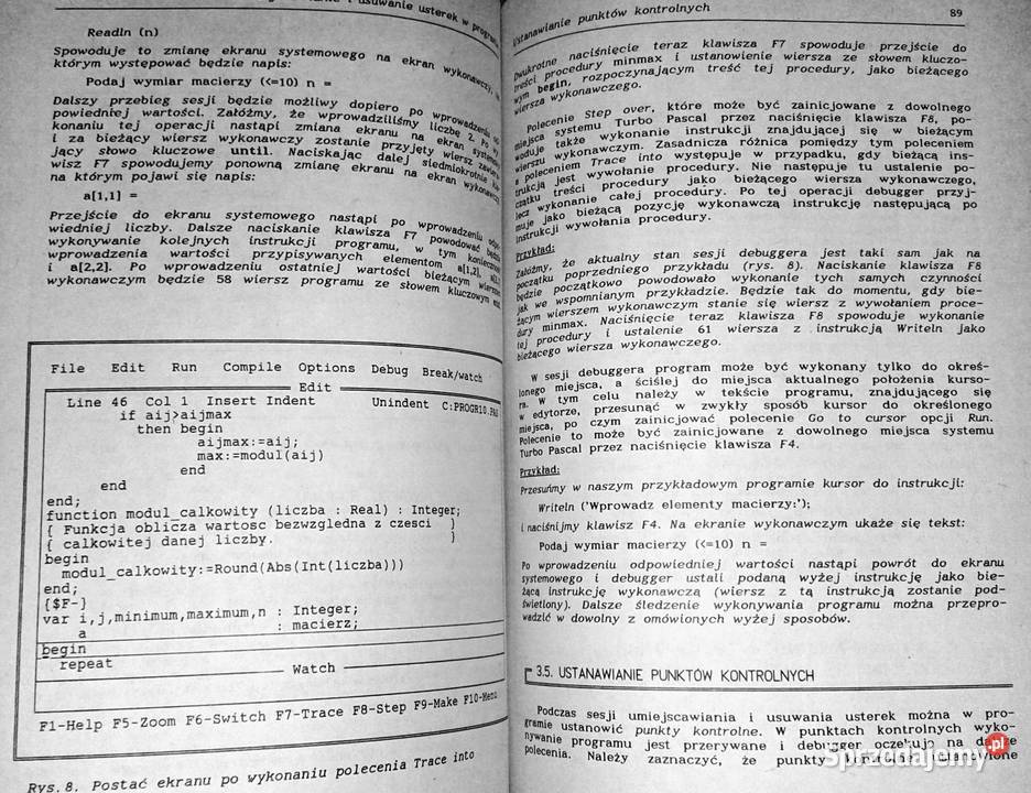 Turbo Pascal 50 suplement do wersji 40 A lubelskie Chełm
