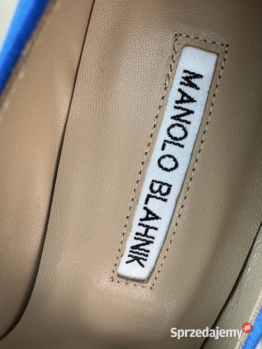 Manolo Blahnik Szpilki rozmar 40 Satyna Kolor