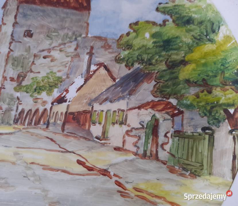 RetroVintage Dekoracyjny Talerz Norra Murgatan pomorskie