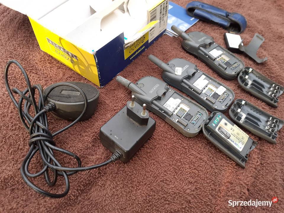 3 Alcatel One Tauch ładowarka karton instr etui Tuszkowo