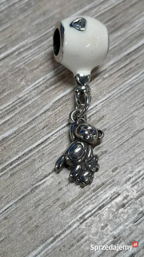 Pandora Charm Moments zawieszka koralik miś posrebrzane Charmsy i beadsy