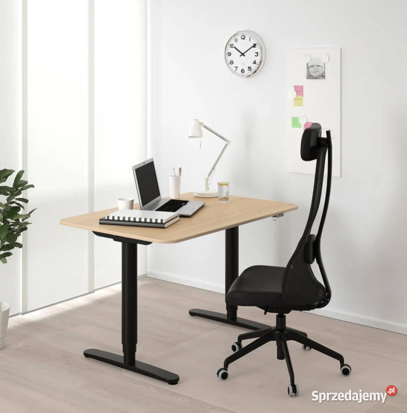 Biurko z Regulacją Elektryczną Bekant Warszawa sprzedam