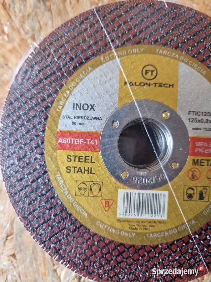 Tarcza do cięcia metalu 125x12mm Falon Tech Inox wielkopolskie