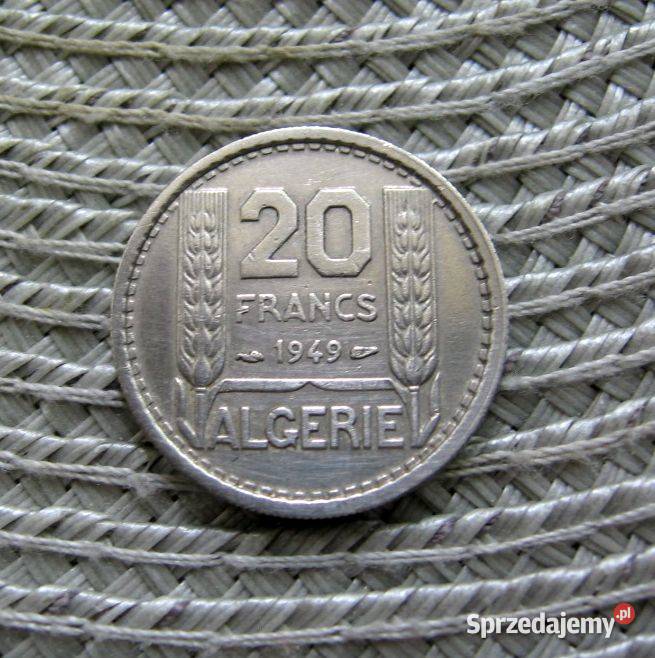 Algieria Francuska 20 Franków 1949r Kalisz