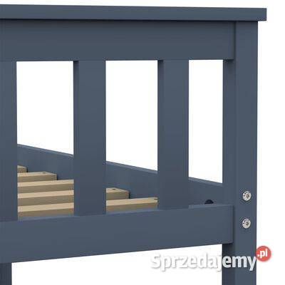 vidaXL Rama łóżka szara lite drewno Ramy i stelaże Warszawa