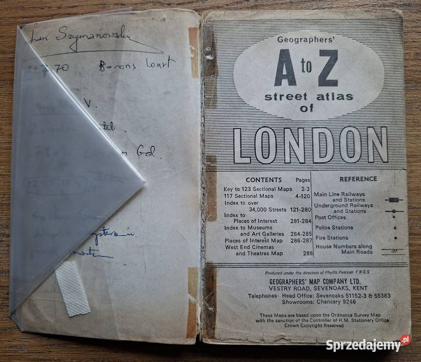 GeoGraphers A to Z London atlas and index j ang Kraków