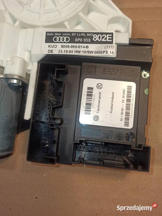 Audi A3 8P silniczek mechanizmu szyby prawy wyposażenie elektryczne dolnośląskie sprzedam
