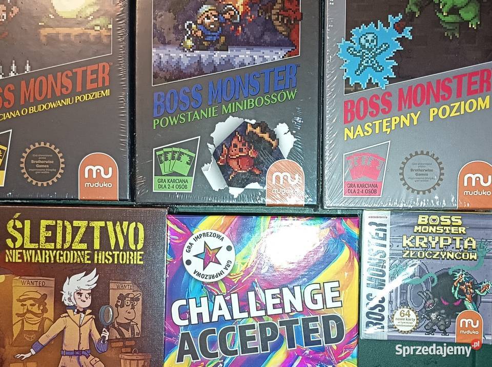 Boss Monster 123 gra karciana Muduko śledztwo Rzeszów sprzedam