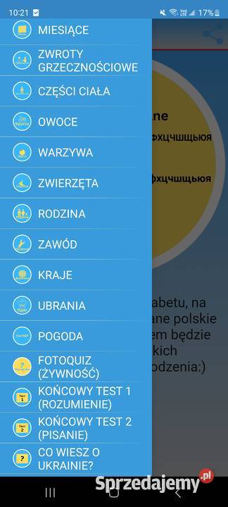 Aplikacja do nauki ukraińskich słów Gdynia