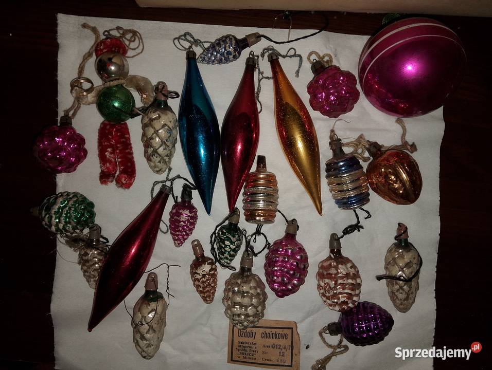 Ozdoby choinkowe PRL