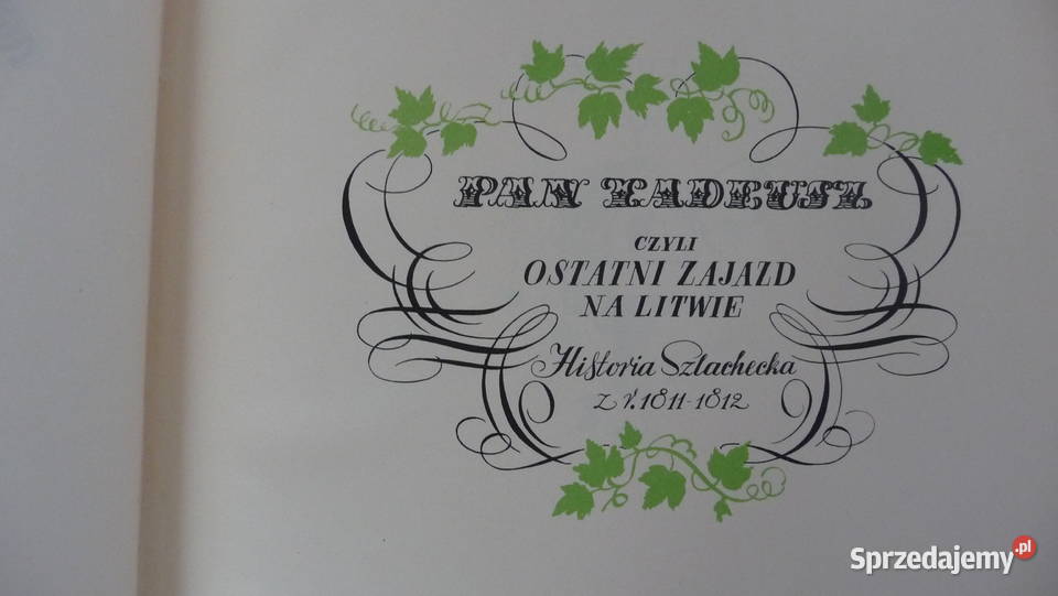 Pan Tadeusz Adam Mickiewicz Szczecin