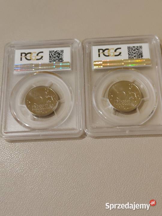 Dwie monety Rosja Certyfikat PCGS mazowieckie Ostrów Mazowiecka
