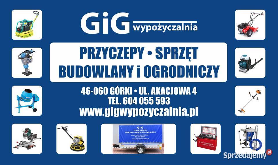 Wyprzedaż Maszyny budowlane i ogrodnicze Opole