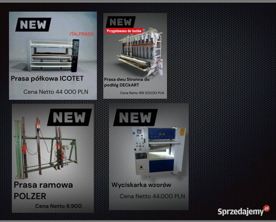 Sprzedam maszyny do obróbki drewna i nie Wadowice