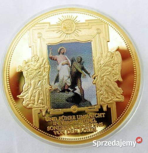 Medal Szatan i JEZUS Nie WÓDŹ NAS na pokuszenie śląskie