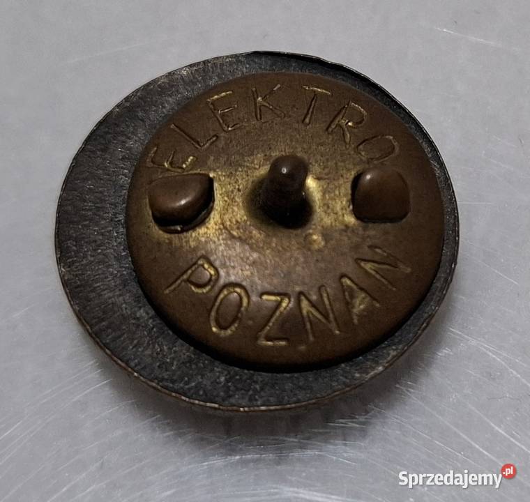 Odznaka Wojskowa sygnatura Elektro Poznań 19mm sprzedam