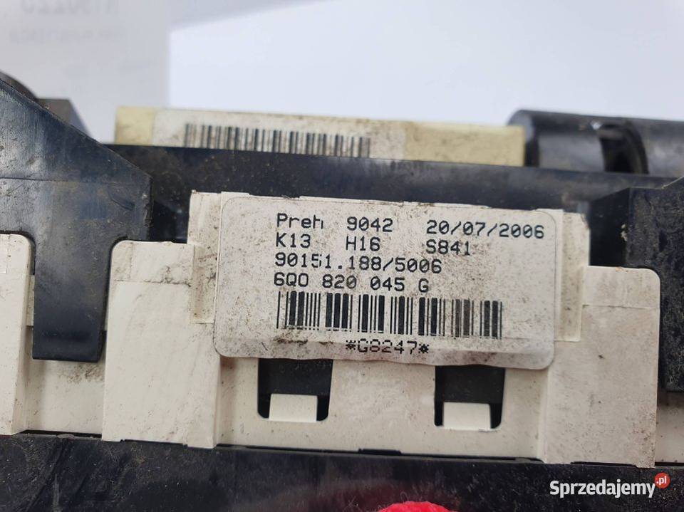 PANEL KLIMATYZACJI VOLKSWAGEN FOX 6Q0820045G kujawsko-pomorskie Lipno