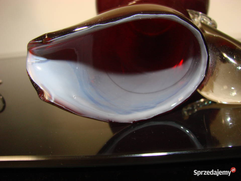 szklany czerwony dzbanek Pruszcz Gdański sprzedam