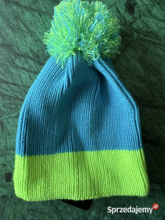 Czapka zimowa z pomponem unisex kolorowa z Uniseks Częstochowa