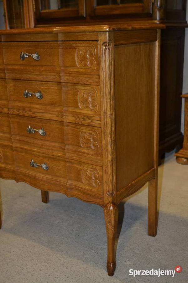 komoda szyfonierka ludwikowska dąb Antyki, Sztuka, Kolekcje Będzin