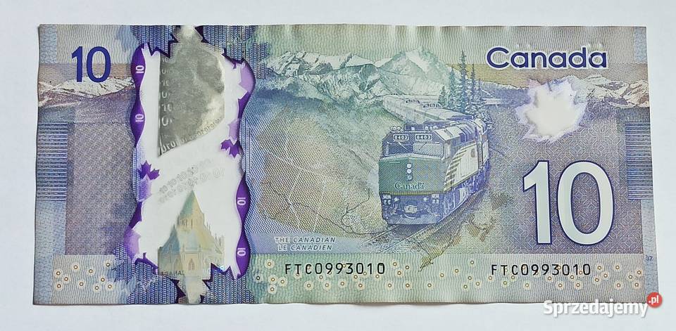 10 2013 Kanada banknot polimerowy Wrocław
