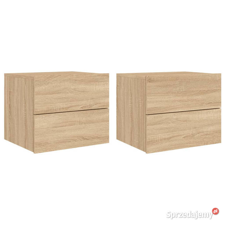 Wiszące szafki nocne z LED 2 dąb sonoma WM836817 Warszawa sprzedam