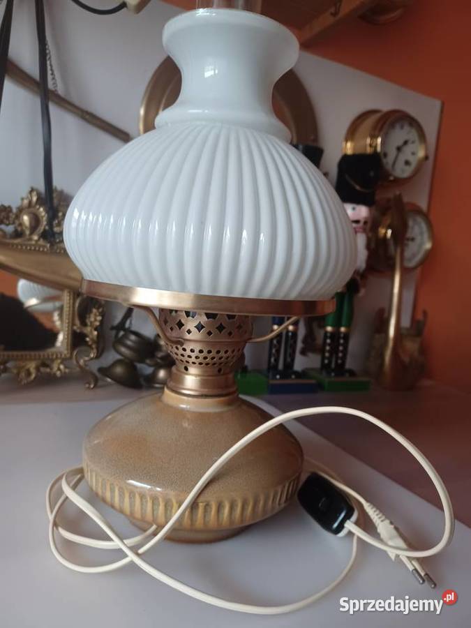 Lampa stołowa PRL Lampy stołowe i nocne Poznań sprzedam