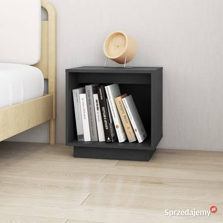 Szafka nocna szara 40x30x40 lite drewno sosnowe Warszawa