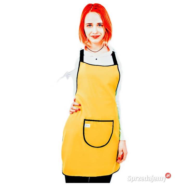 FARTUCH Biały czarny żółty zielony bordo