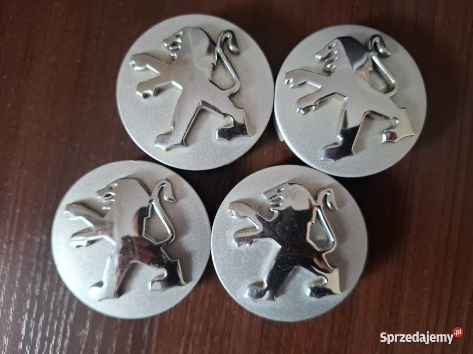 PEUGEOT 4 ORYGINALNE DEKIELEKI DO FELG 60 MM Zarzecze