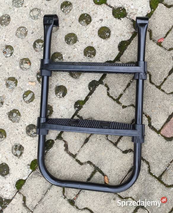 TRAMPOLINA OGRODOWA Z SIATKĄ dzieci z drabinką Zabawki ogrodowe Nowy Sącz
